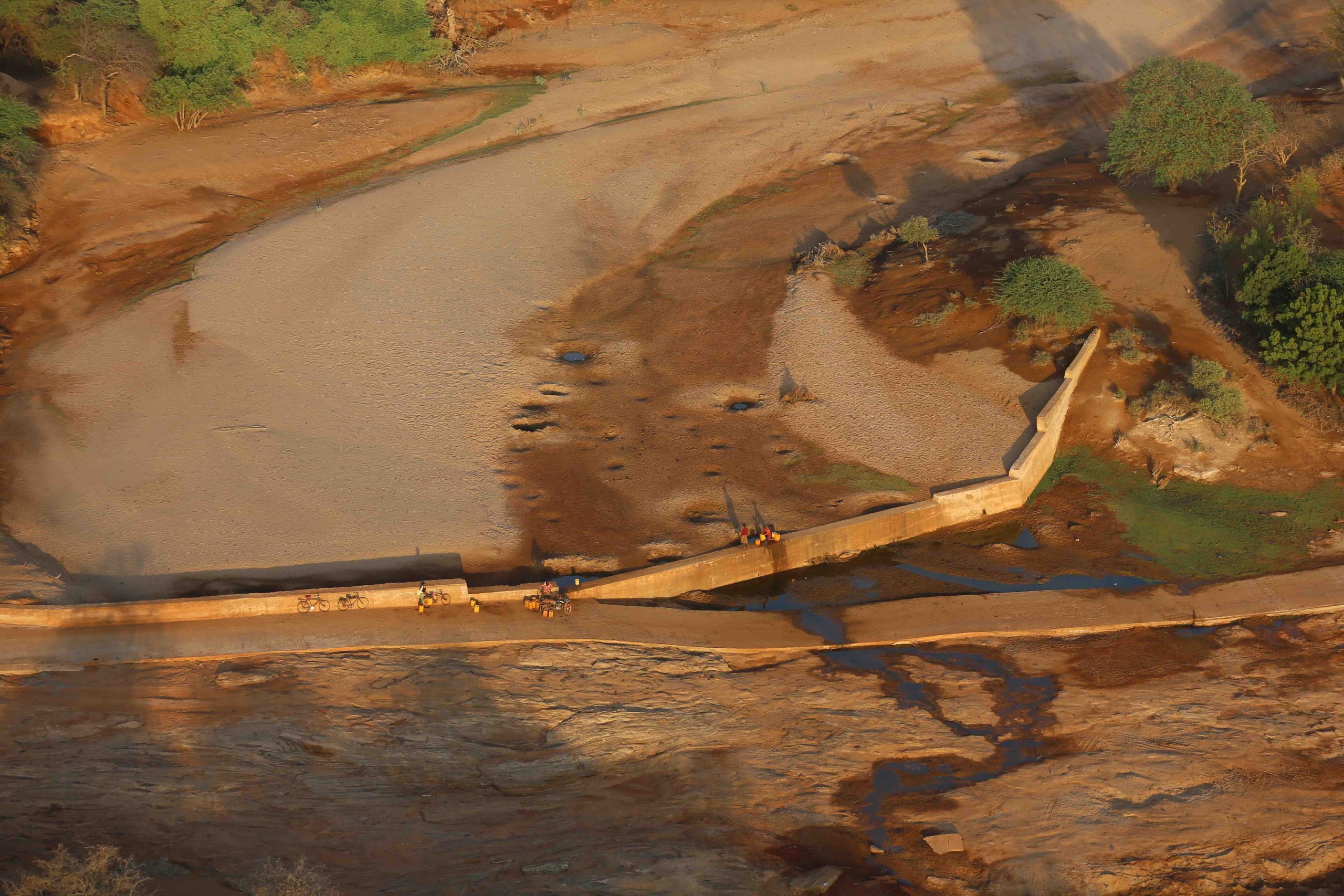 Kambu River Sand Dam For Elephant Conservation