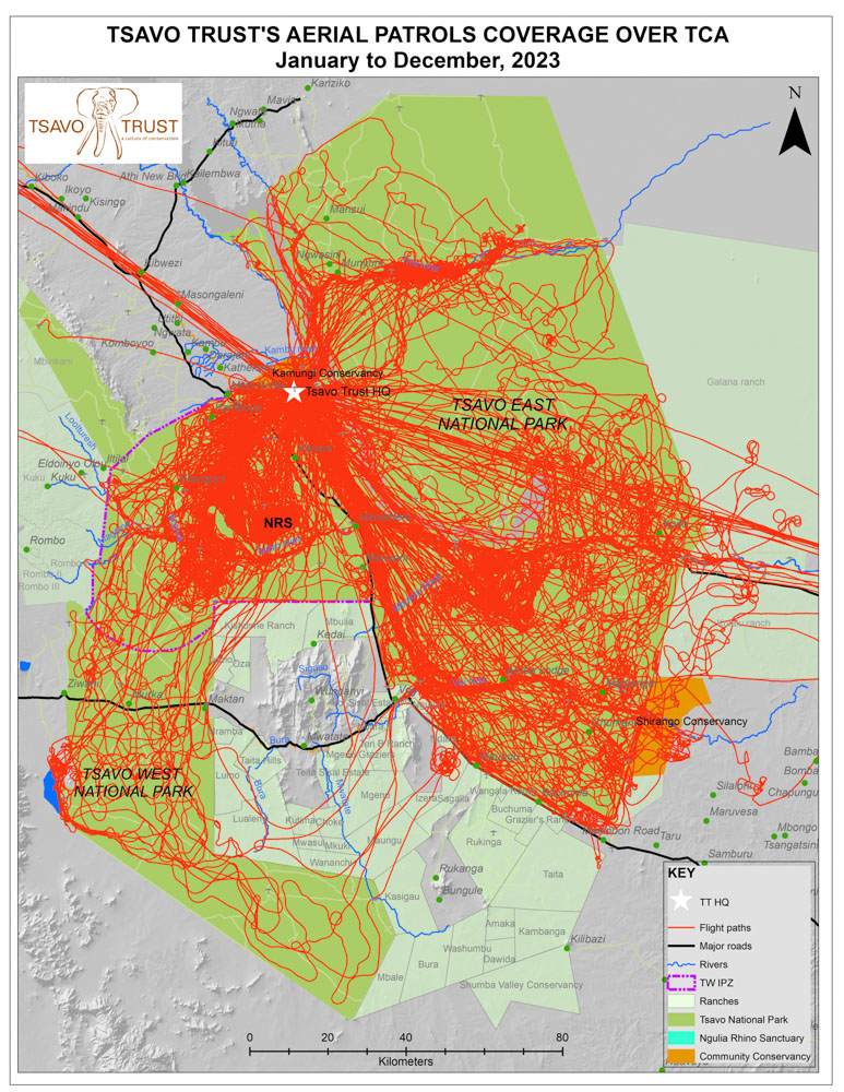 2023 Aerial Patrols Map 2023 Aerial Patrols Map